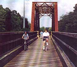 Bikers across the Bridge